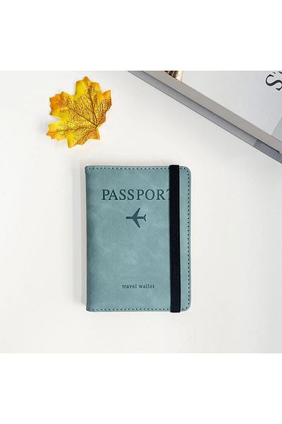 delis Unisex passport cover, Lorelei PT1305, Blue