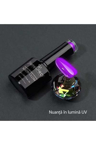 SensoPRO Milano Oja semipermanentă Neon Glow SensoPRO Milano #10 Delicious Grape, 10ml