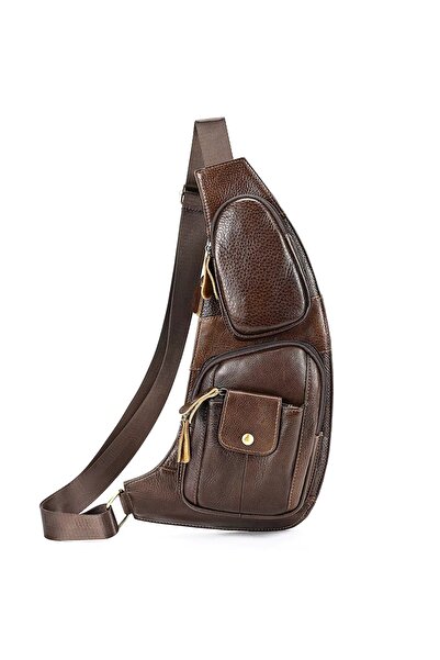 delis Geanta pentru barbati, Lior GT3310, piele naturala, Maro