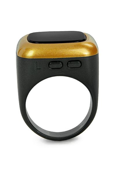 ihvanonline Digital Ring Prayer Mat, Oled Screen, Rechargeable, Vibrating - Black
