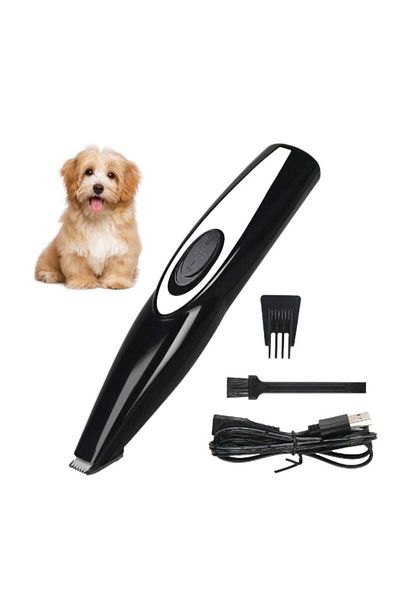 HOZRO Masina de Tuns HOZRO, Electrica, pentru Animale de Companie, USB, Negru/Alb
