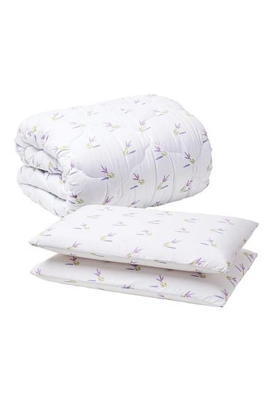 Home Still PILOT SET LAVENDER 200/200 + 2 MEMORY PILLOWS LAVENDER 50/70 MICRO