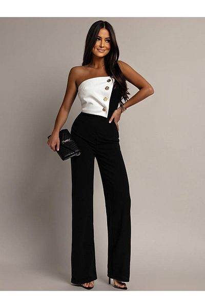 ADA MODA Women's jumpsuit with buttons