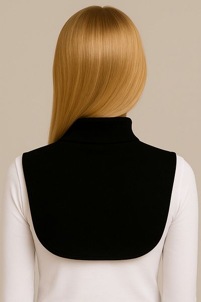ParlaMira Viscose Neck Collar Black Half Fisherman