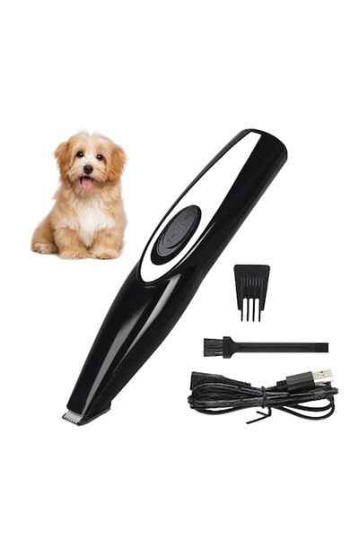 HOZRO Masina de Tuns HOZRO, Electrica, pentru Animale de Companie, USB, Negru/Alb