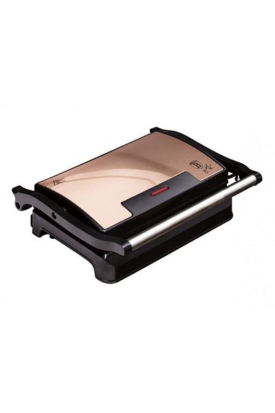 Berlinger Haus Contact grill with non-stick surface 700 W Rosegold Metallic Line