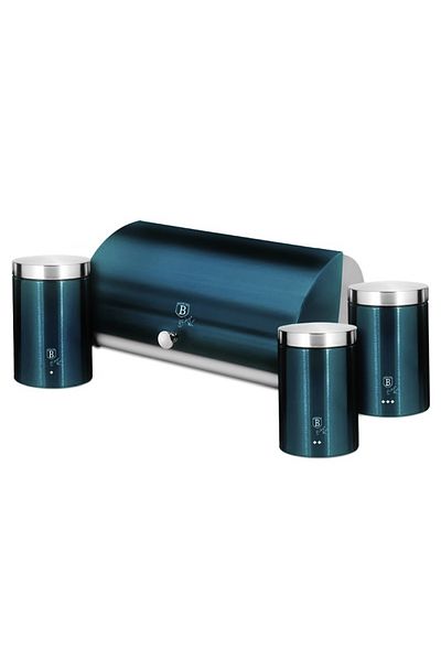Berlinger Haus Bread box and set of 4 boxes Aquamarine Metallic Line