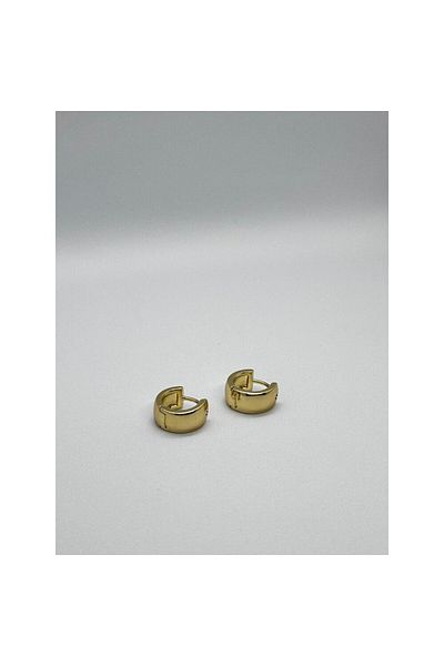 S ATELIER Tiny Thick Hoop Earrings
