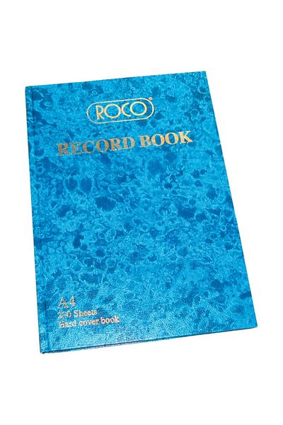 Roco A4 Record Book - 400 Pages (200 Sheets)