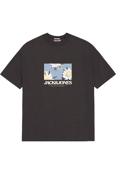 Jack & Jones JACK & JONES Avira AOP Crew T-shirt - 12281811-Black