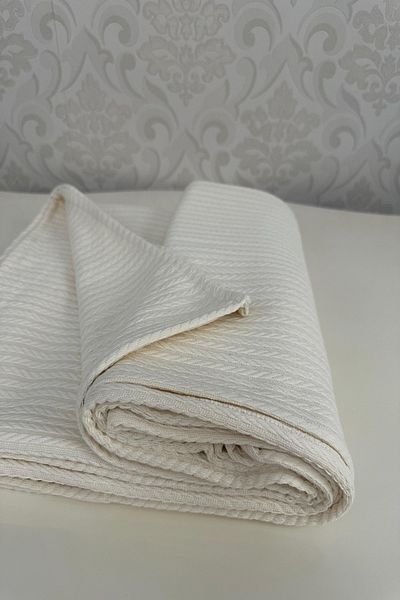 Sofline 100% Cotton Double Summer Knitted Pique, Bedspread, Anti-Sweat Fabric (240X200Cm)