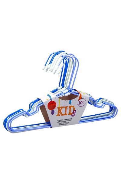 offlimits Children's Hangers Set, OffLimits, 10 pcs, 29 cm, White/Blue