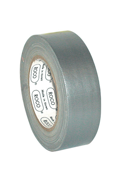 Roco شريط قماش - 1.5 بوصة × 25 مترًا، فضي
