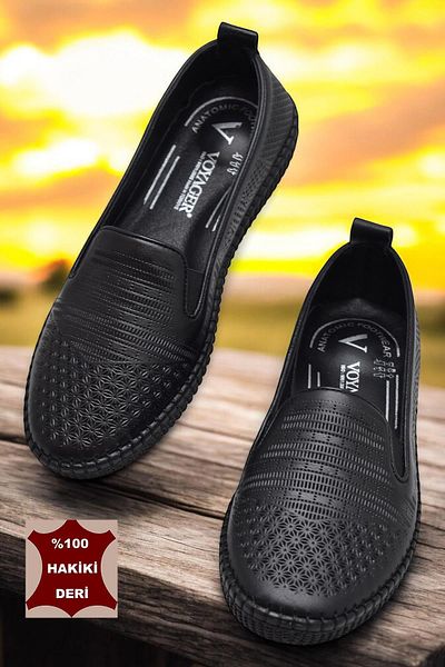 ISPARTALILAR 7232 Full Orthopedic Sole Daily Genuine Leather Women's Shoes Women's Ballerina Shoes