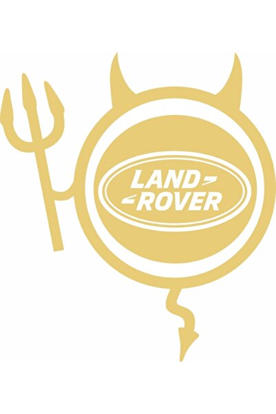 Image Стикер за кола, ИЗОБРАЖЕНИЕ, LAND ROVER Devil, златен, 19 x 21 см