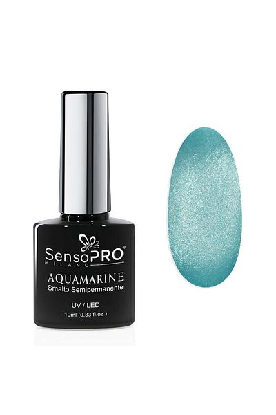 SensoPRO Milano Aquamarine SensoPRO Milano semi-permanent nail polish 10ml, Secret Shell