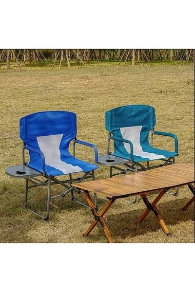 Generic Camping chair set consisting of two chairs, a folding chair with a side table, and a picnic bench