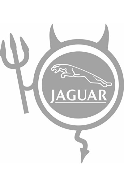 Image Стикер за кола, ИЗОБРАЖЕНИЕ, JAGUAR Devil, сребрист, 19 x 21 см