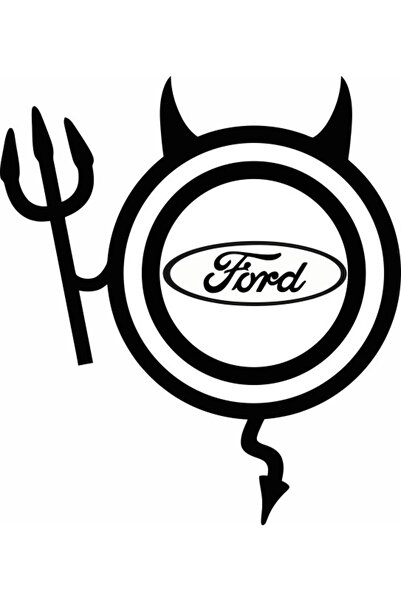 Image Αυτοκόλλητο αυτοκινήτου, IMAGE, Dracusor FORD, μαύρο, 19 x 21 εκ.