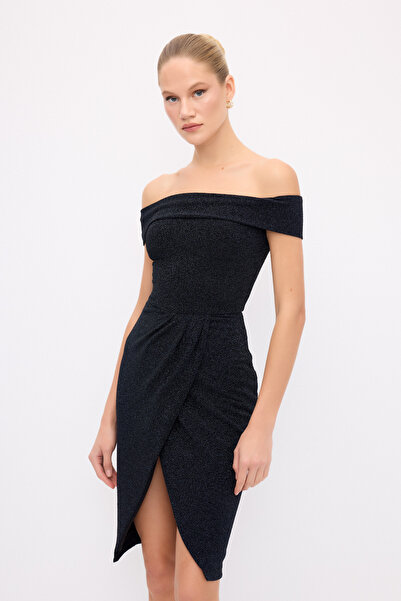 adL Night Zoom Düşük Omuz Elbise