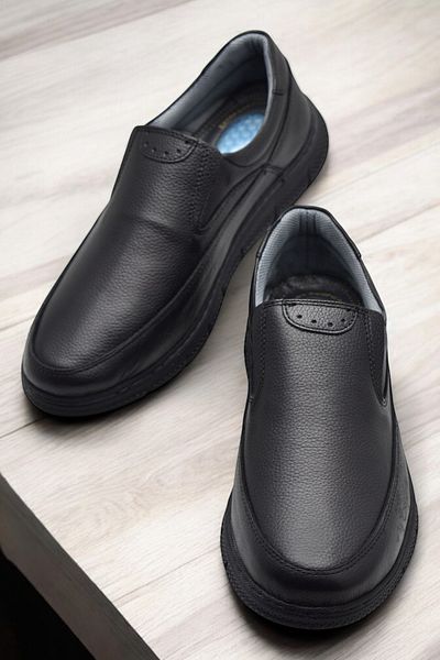 ISPARTALILAR Tab202 Heel Gel Orthopedic Sole Genuine Leather Men's Shoes Poly Light Sole