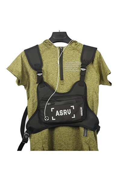 delis Rucsac tip vesta unisex, Fenros GT3762, Negru