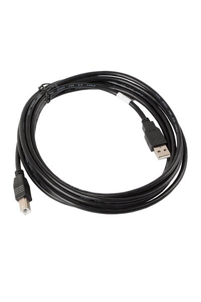 Lanberg USB 2.0 printer cable, Lanberg 41353, length 3 m, USB-A male to USB-B male, black