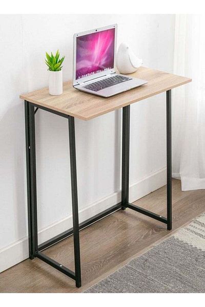 Raffine Multipurpose Vintage Foldable Study Desk Home Office Computer Table Compact Notebook Table Writing L