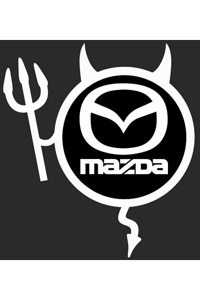 Image Car sticker, IMAGE, Dracusor MAZDA, white, 19 x 21 cm