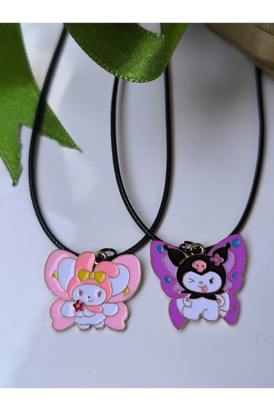 Esey Dizayn Kuromi ve Melody Çift Kolye