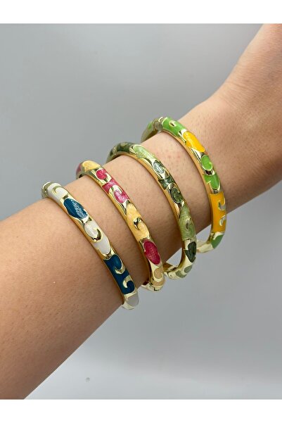 BYYEŞO Wave and Detailed Steel Clamp Yellow