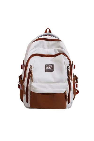 delis Rucsac dama, Renaya GT3714, Maro/Alb