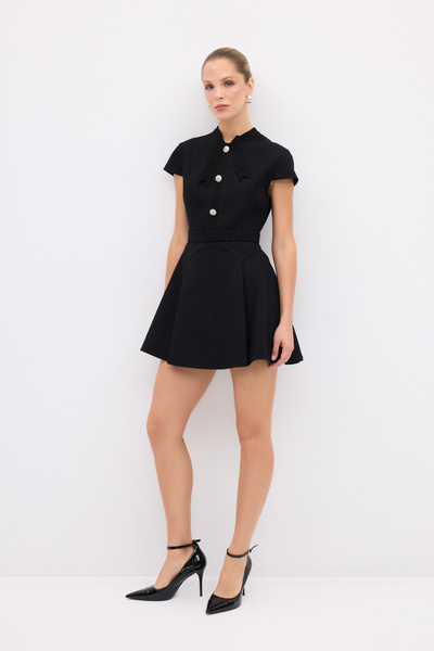 adL Night Zoom Dantelli Mini Elbise