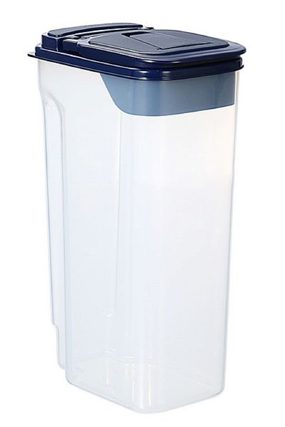 Felli Pop-Up Spout Easy Pour Durable Plastic Food Storage Container Clear and Black