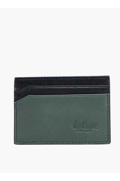 Lee Cooper Men's Logo Embossed Card Holder with Open Top