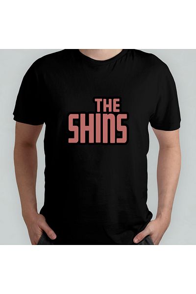 Pixxa The Shins Unisex 100% Cotton Crew Neck T-Shirt Model 2
