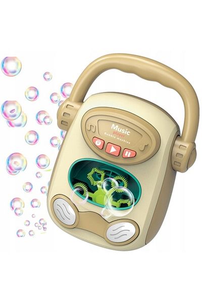 indiggo Jucărie interactivă pentru copii, aparat de bule, radiobalon, lumini și sunete, 3+ ani, crem