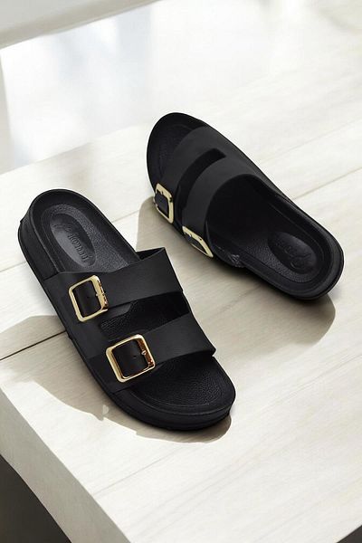 ISPARTALILAR 210 Ctk Comfortable Sole Daily Women's Slippers Double Buckle Women's Slippers