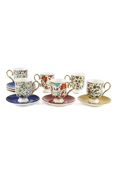 MIKASA Ottoman 6-Piece Coffee Cup Set 90Cc