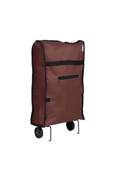 Master Shopping bag with trolley Master, 25 l, retractable wheels, Brown