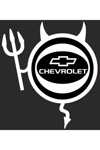 Image Car sticker, IMAGE, Dracusor CHEVROLET, white, 19 x 21 cm