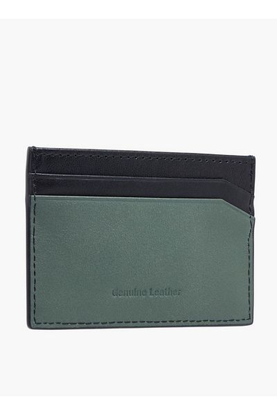 Lee Cooper Men's Logo Embossed Card Holder with Open Top