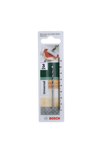 Bosch Impact-Resistant Multi-Purpose Drill Bit Silver and Black 3 x 70mm