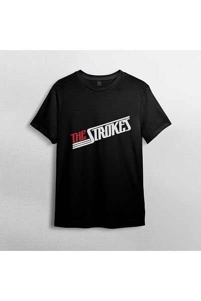 Pixxa The Strokes Unisex 100% Cotton Crew Neck T-Shirt Model 4