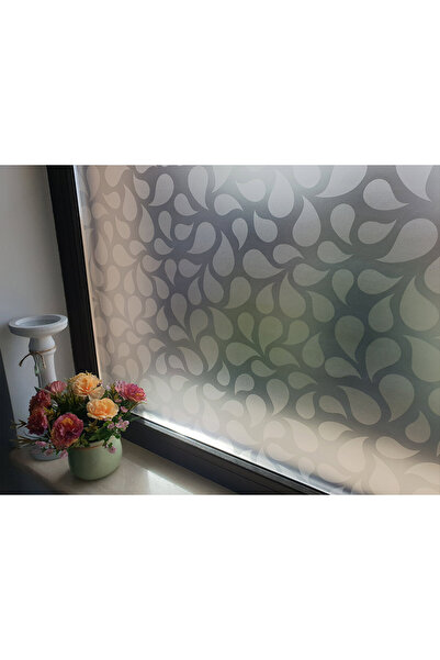 media Grey teardrop decorative window film, 4 m x 1 m