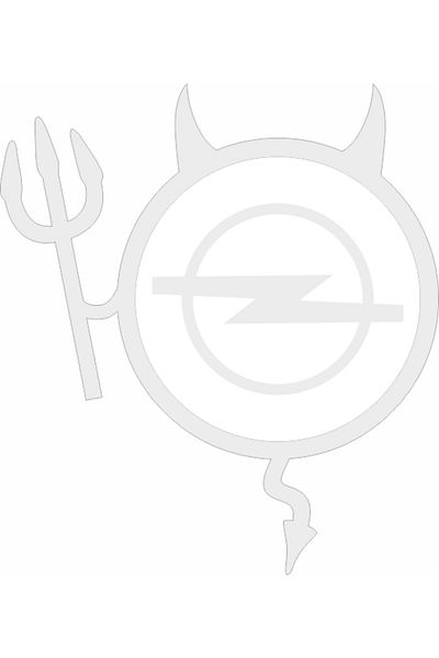 Image Car sticker, IMAGE, Dracusor OPEL, white, 23 x 17 cm