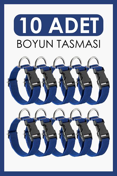 pasiole Set of 10 Dog Collars |   Adjustable, Durable, Handmade, Domestic Production