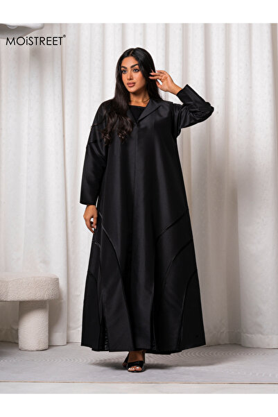 MOiSTREET عباية باربي كريب مصنوعة يدويًا