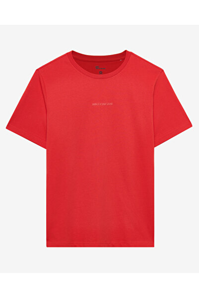 SKECHERS Ανδρικό μπλουζάκι M Essential Κόκκινο Tshirt S2510017-600