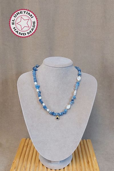 Uretti - Özlem 9422 0263 Handmade Sodalite Stone Necklace